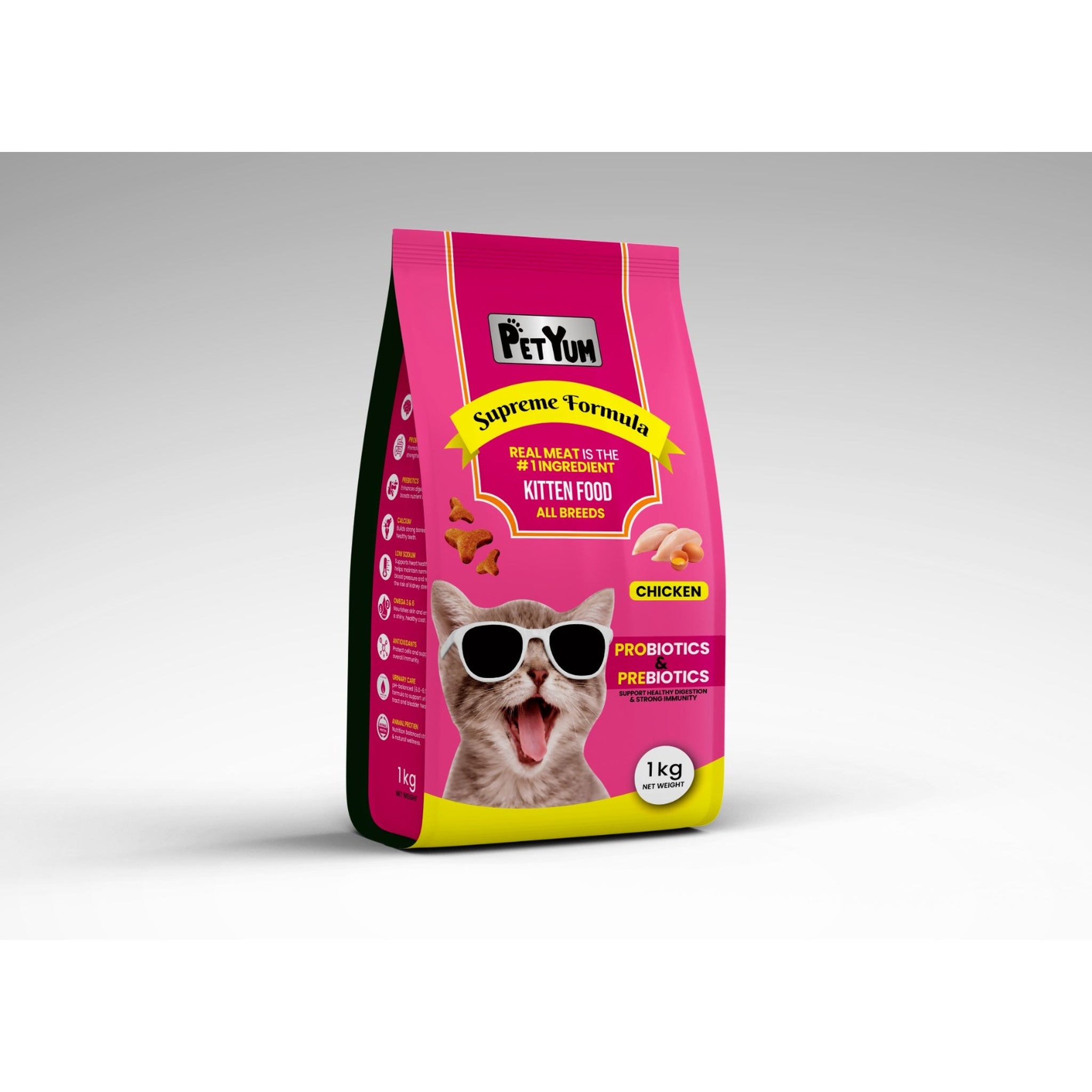 Petyum supreme Kitten cat food Chicken Flavour 1 KG