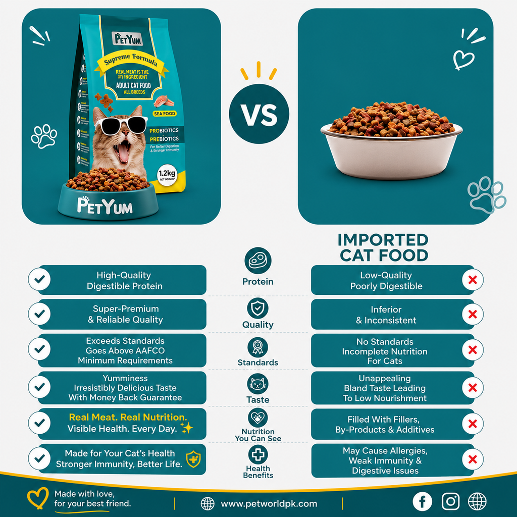 Petyum supreme Adult cat food Seafood Flavour 1.2KG