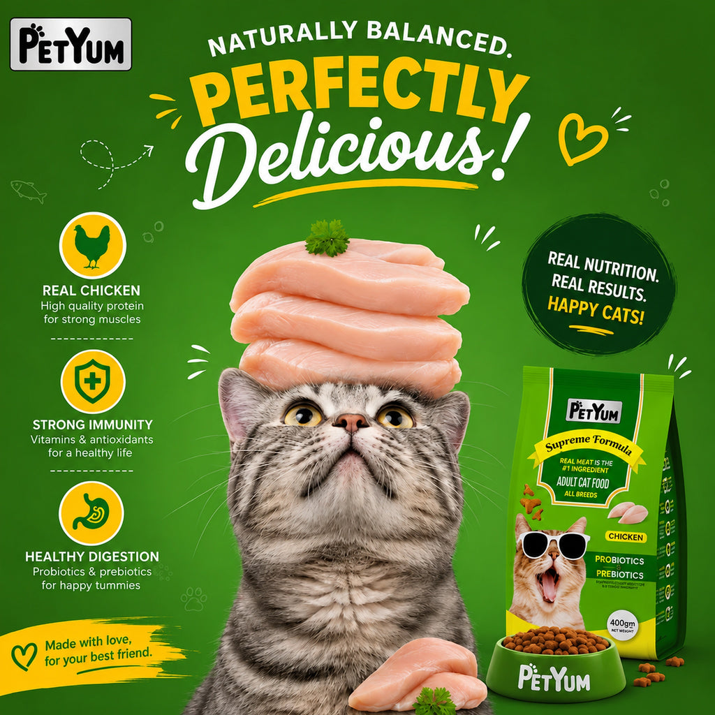 Petyum supreme Adult cat food Chicken Flavour 400G